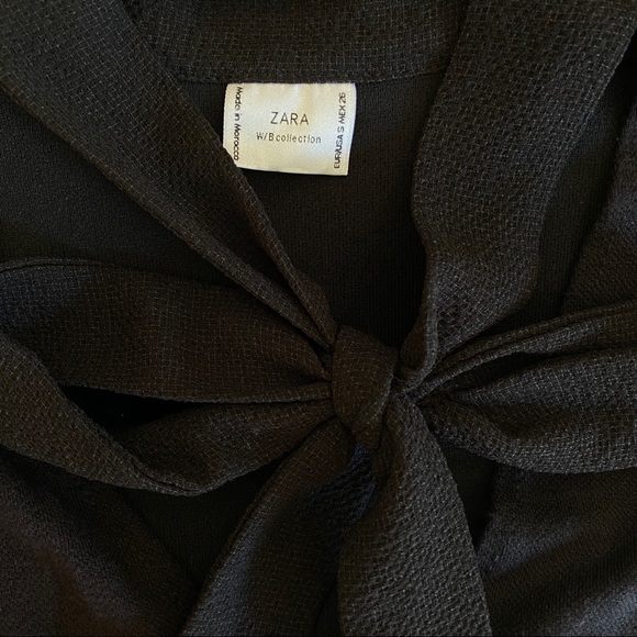 ZARA Cropped Top w/ Neck Tie - Picture 10 of 12